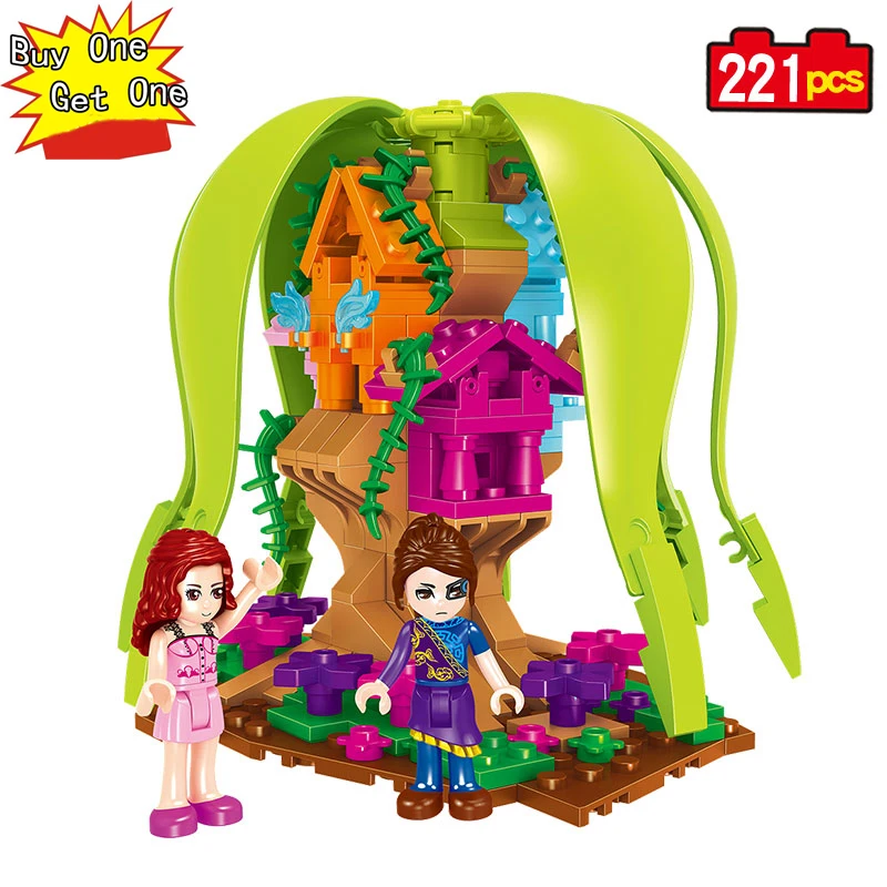 

Hot Selling Building Blocks Legoing Friend Castle 221PCS Toys For Children Parent-child Educational Toys Easy For Assembling