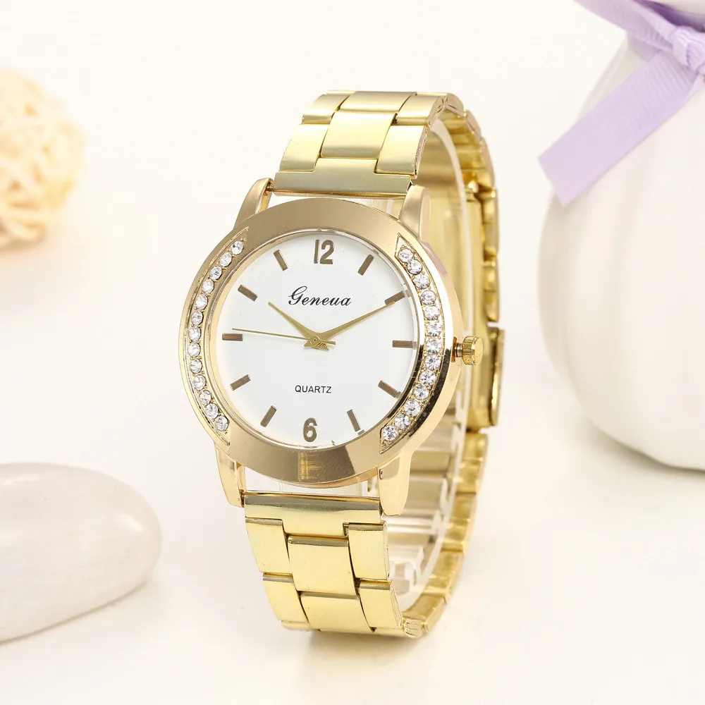 Роскошный ремешок Кварцевые женские наручные часы браслет из нержавеющей стали женские Бизнес золотые часы подарок часы horloges vrouwen F4