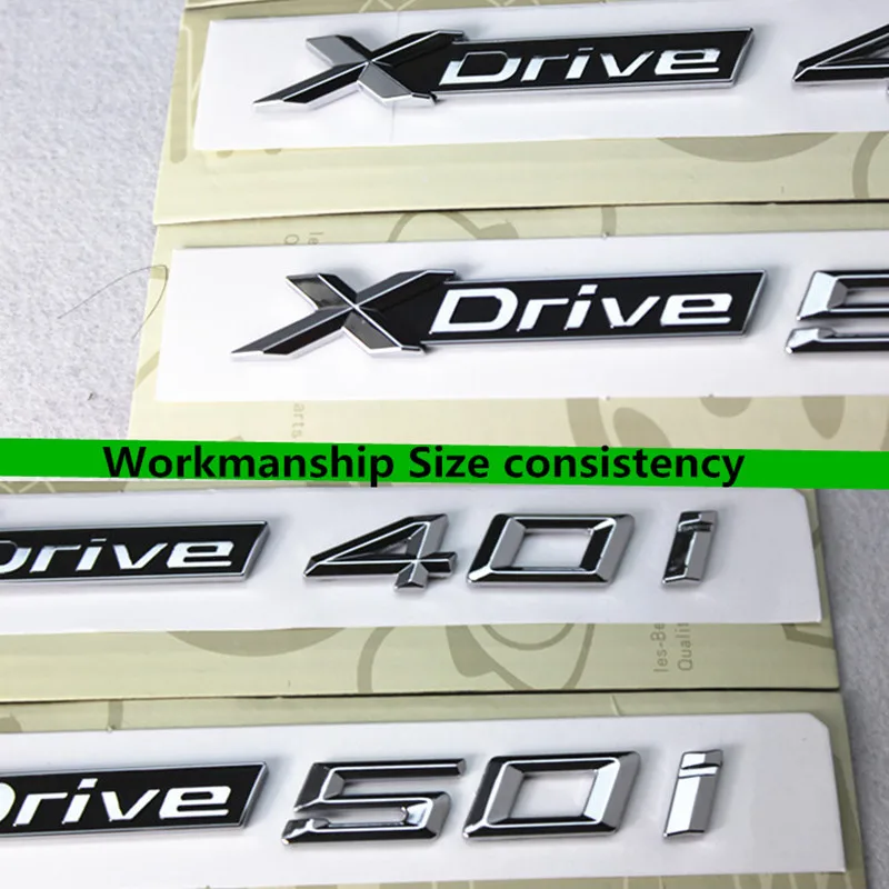 3D ABS Xdrive 20i 28i 30i 35i 40i 50i эмблема значок для крыла автомобиля наклейки BMW X1 E84 F48 X3 E83 F25