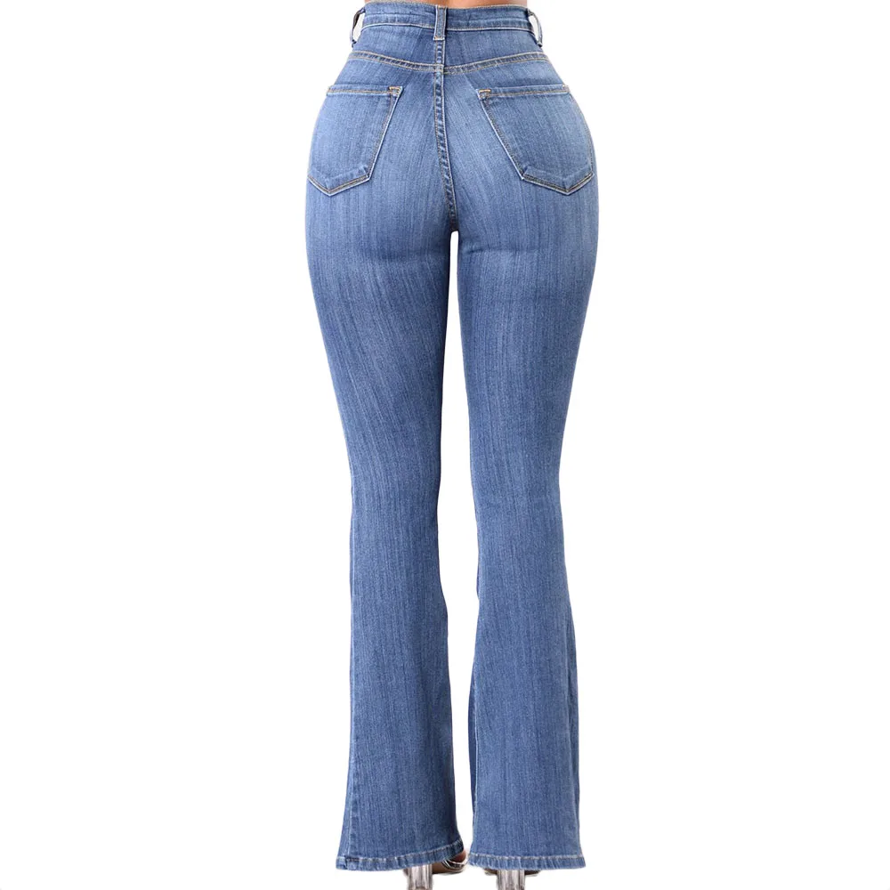 JAYCOSIN 2019 женские леггинсы тренировка леггинсы тонкие Высокая талия гибкие высокая талия и бедра светло-голубые джинсы A