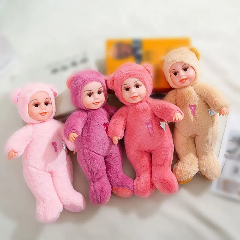 

38CM Mini Stuffed Born Doll Toys For Children Silicone Reborn Alive Babies Lifelike Kids Toys Sleep Reborn Doll For Kid Toy