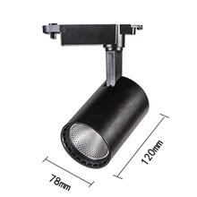 1 шт. светодиодный фонарь 12 Вт 20 Вт COB Rail прожекторы лампа светодиодный s передвигаемый светильник точечные светильники Лампа для магазина торговый центр выставки