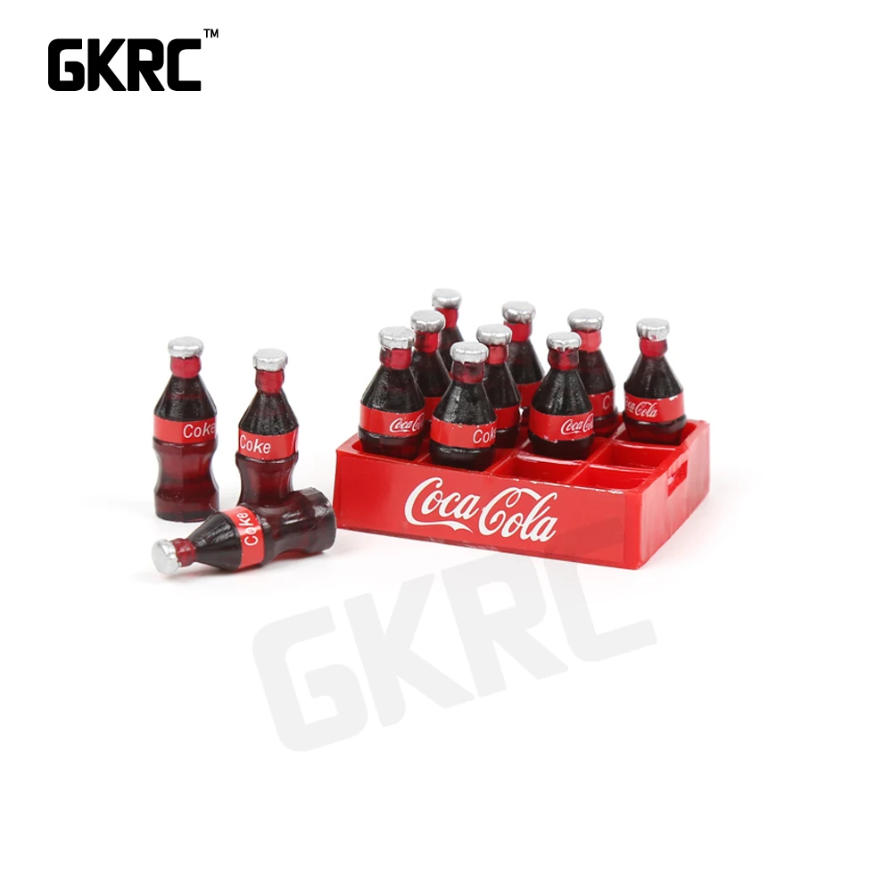 

Mini Coke Bottle Tray Model Toys For Tamiya CC01 Axial SCX10 RC4WD D90 TF2 TRAXXAS TRX - 4 TRX4 1/10 Rc Crawler Car Decor parts