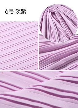 

2 meters 150cm 59" width light purple pleated chiffon fabric pearl yarn fabric MM96