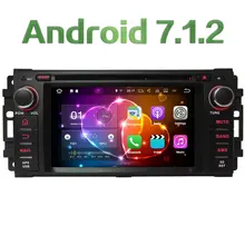 4G WIFI Android 7.1.2 2GB RAM DAB+ SWC Car DVD Multimedia Player Radio For Jeep Compass Commander Grand Cherokee Wrangler