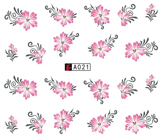 50 Sheets Nail Art Water Transfer Stickers Mixed Designs Beauty Flower Watermark On Nails Tips Decals Wraps Nail Art Tools