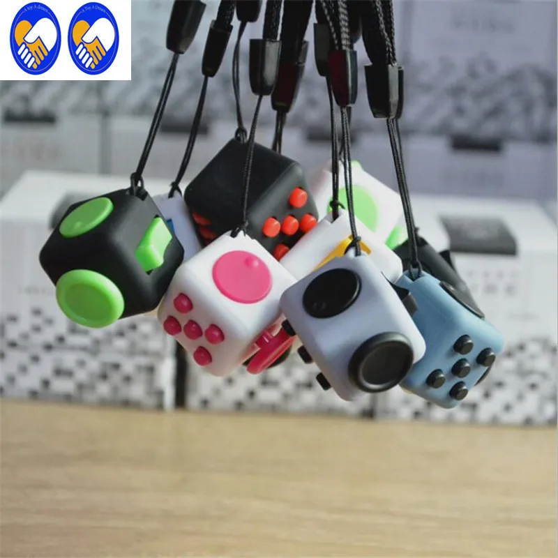 A Toy A Dream Mini Fidgeted Cube Vinyl Desk Toy Keychain Squeeze Fun Stress Reliever 2