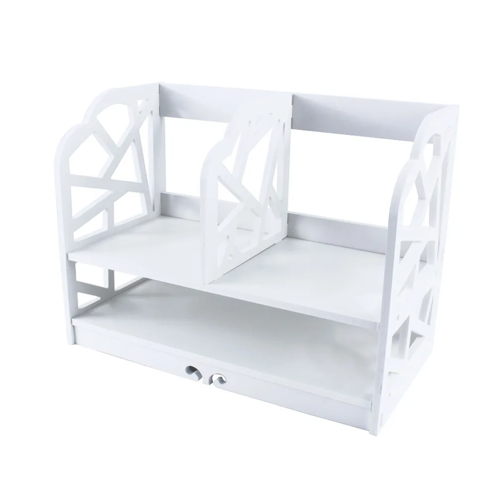 

2 Tiers Modern Simple Style Bookcase Display Storage Unit DIY Shelving CD Book Storage Box Display Bookcase Shelf Display