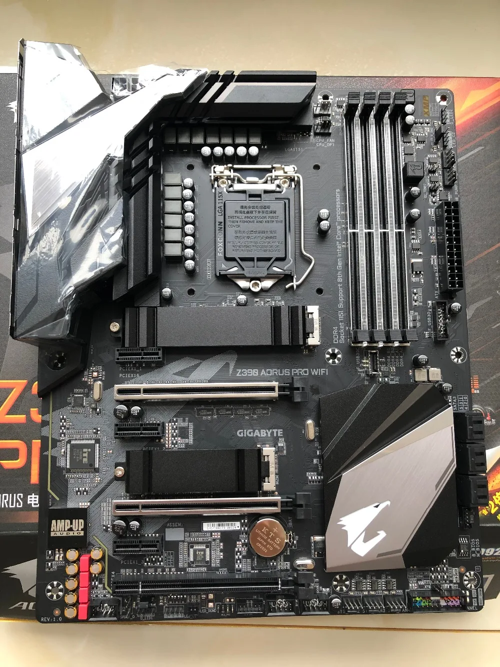 Новая оригинальная материнская плата Gigabyte Z390 AORUS PROWIFI LGA 1151 DDR4 DVI VGA HDMI B360 для