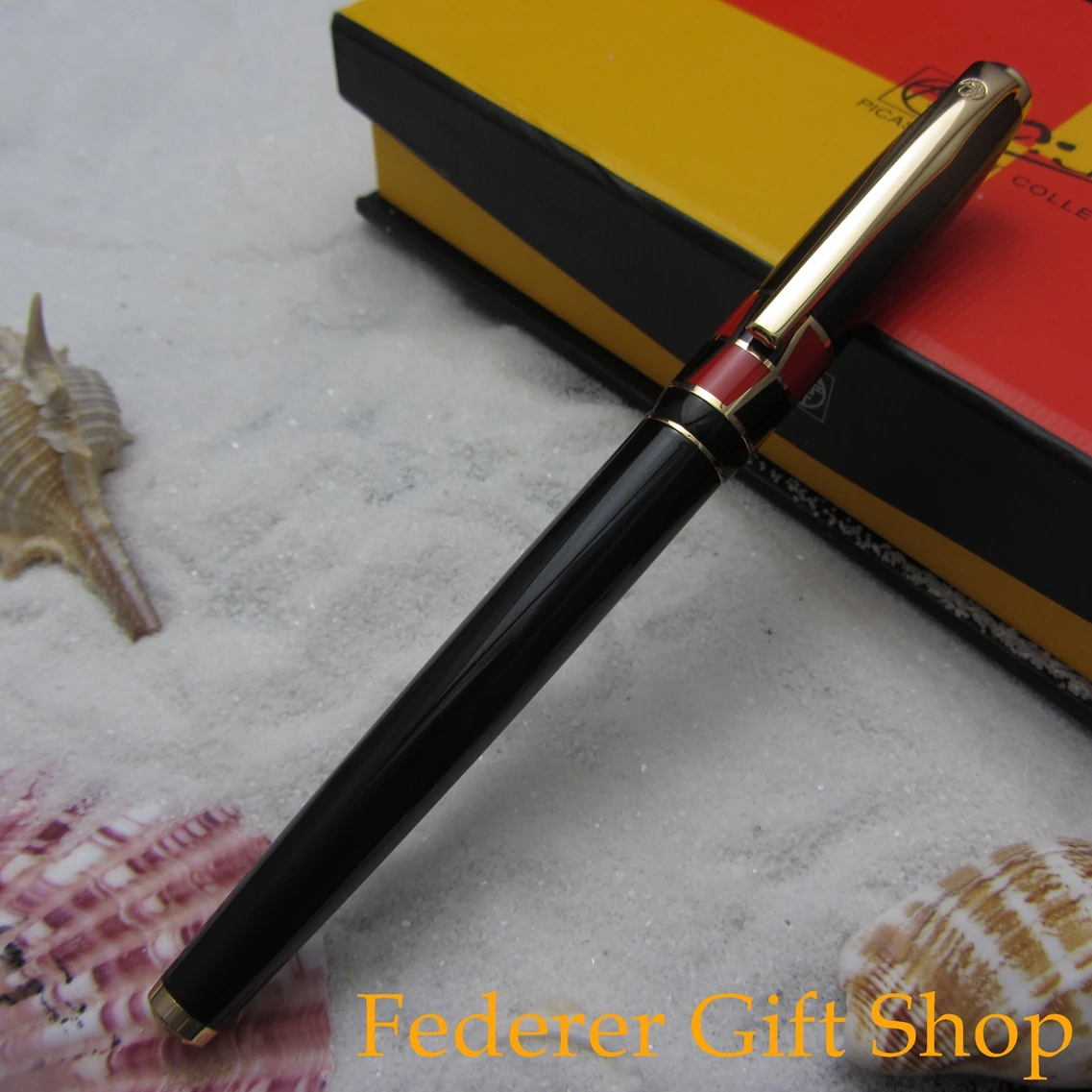 Picasso P923 Braque Series Black Fountain Pen Gift The School Office Supplies Metal Case Ink Pen F Nib 3 Color Optional Picasso P923 Braque Series Black Fountain Pen Gift The School Office Supplies Metal Case Ink Pen F Nib 3 Color Optional