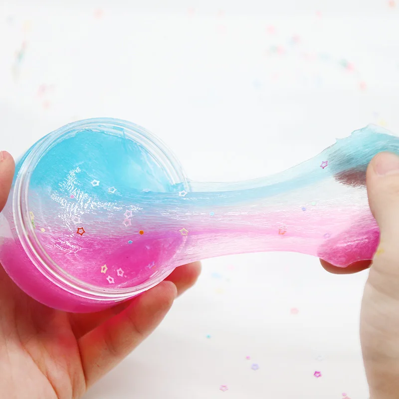 Fluffy Slime Color Ice Cream Cloud Star Slime Modeling Clay Rainbow Slime Toy For Children Antistress Lizun Additives for Slices