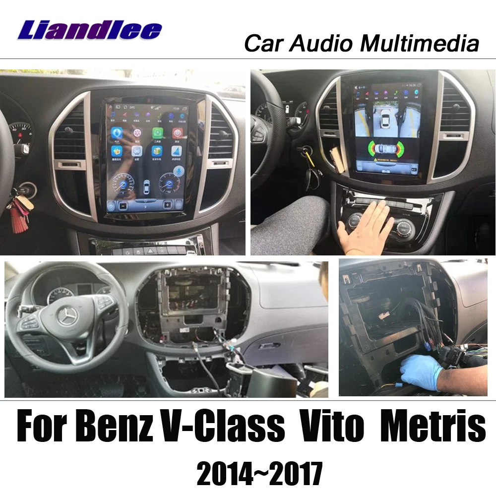 Liandlee 12,1 Tesla вертикальный Android экран для Mercedes Benz V-Class/Vito/Metris Carplay карта gps Navi навигация Мультимедиа