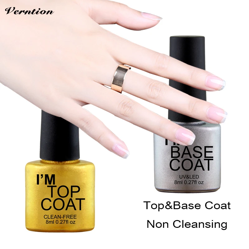 Verntion Pure color 1pcs Primer for Nails Design Semi Permanent Gel
