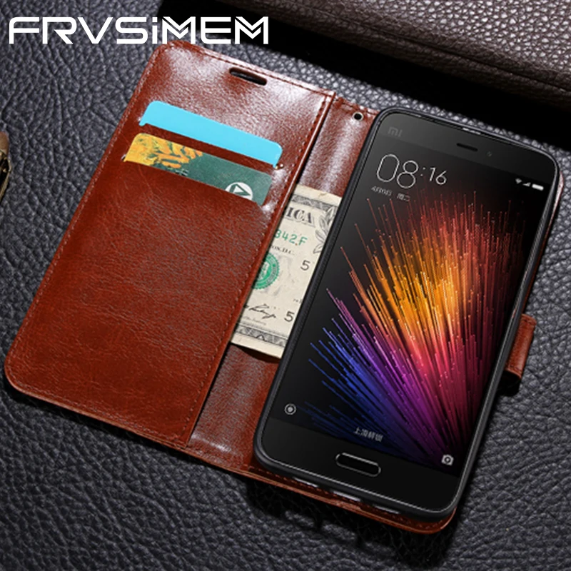 Frvsimem чехол для Xiaomi Mi 5s 6 A1 8 SE RedMi 4 4A 4X 5A 6A NOTE 5 Plus Pro Pime Global Version S2 флип бумажник кожаные