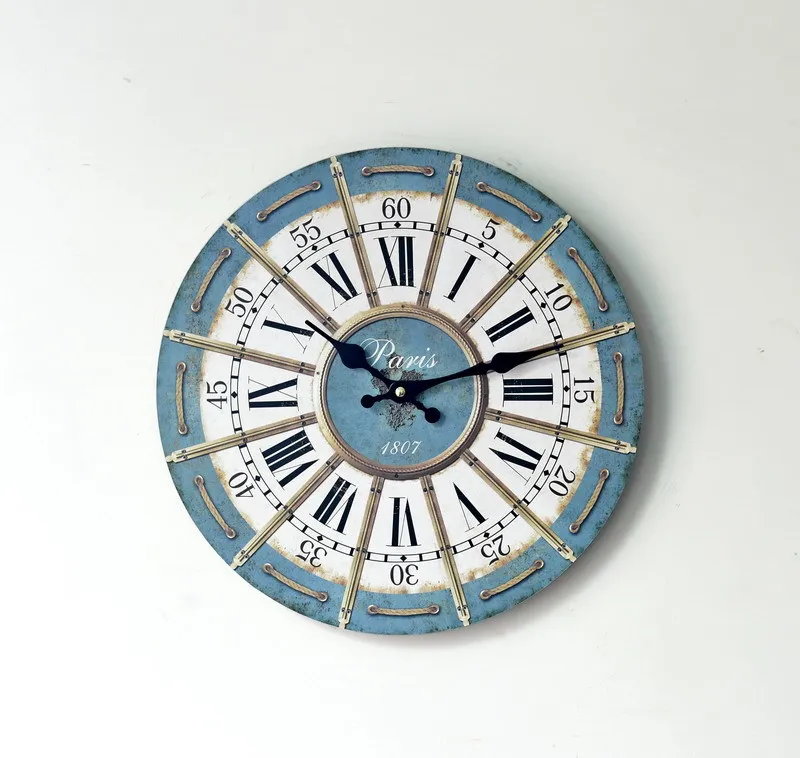 Настенные часы Reloj Horloge Мураль Reloj de Parede duvar saati винтажные римские ретро - Цвет: Wall Clock