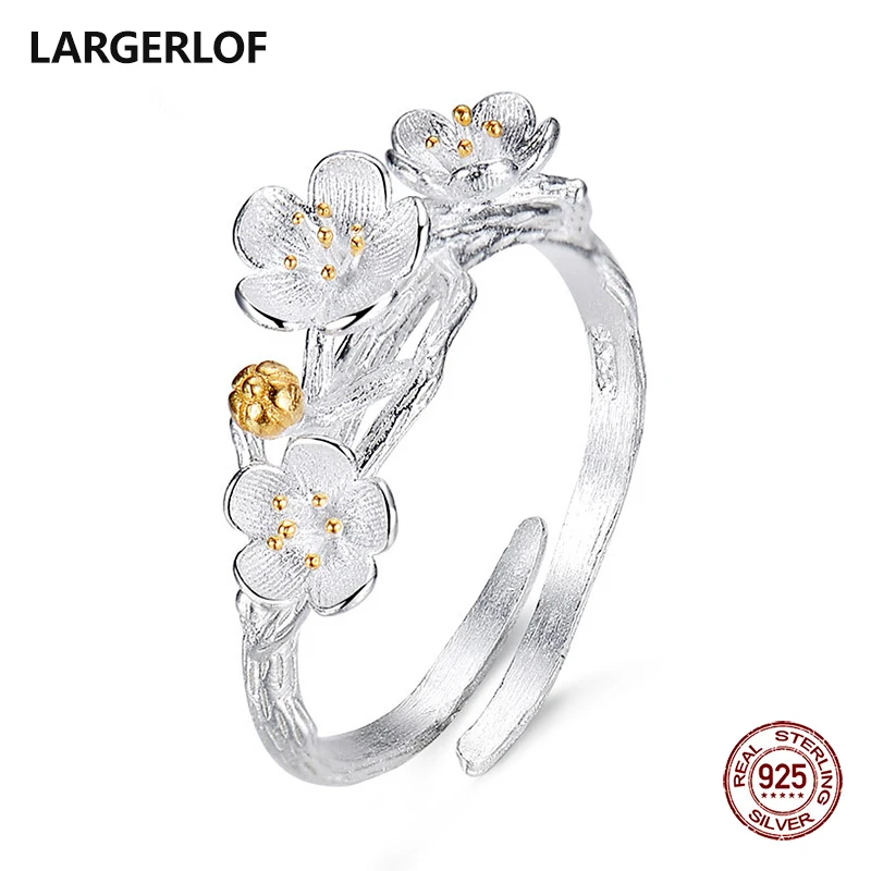 

LARGERLOF 925 Silver Ring Women Handmade Fine Jewelry Silver 925 Jewelry Ring silver 925 JZ12077