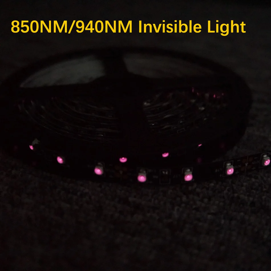 Светодиодный ИК-лента 850nm 940nm Fita полосы светильник SMD3528 2 м 5 м 60 Светодиодный s/M Ir гибкая лента светодиодная лампа полосы светодиод DC12V