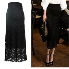 Изготовленные на заказ женские длинные прямые юбки больших размеров, женские повседневные облегающие макси юбки с высокой талией черного/белого цвета