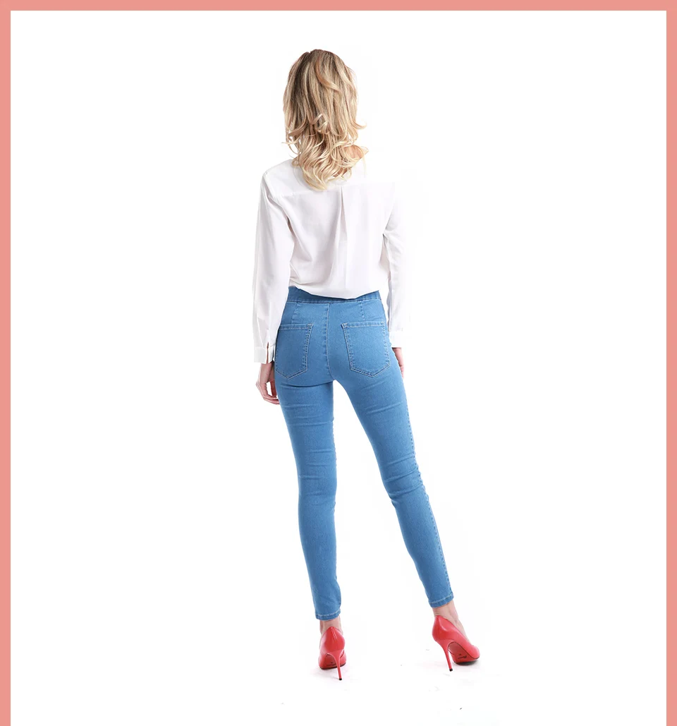 Осенне-зимние женские джинсовые обтягивающие брюки на молнии сбоку стрейч с высокой талией потертые синие эластичные женские джинсы ZS002BPTA11