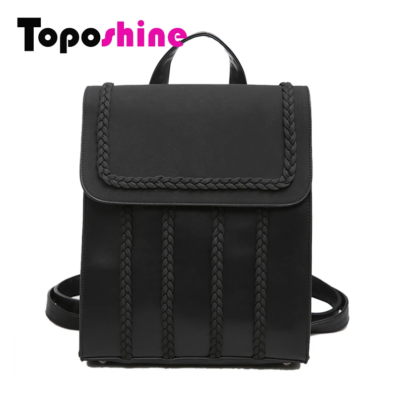 

Toposhine 2017 HOT New Designed Brand Cool Urban Backpack Weave Women Backpack Quality Fashion Girls School Bag 1619
