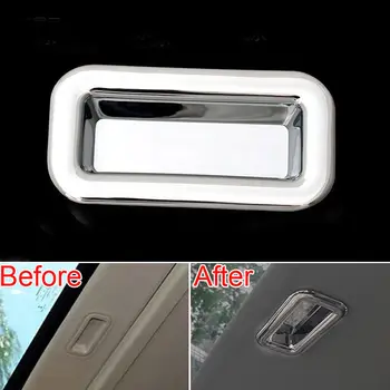 

BBQ@FUKA Chrome ABS Car Interior Sunroof Top Handle Cover Frame Trim Sticker fit for JEEP COMPASS 2011-2015 Car Accessory
