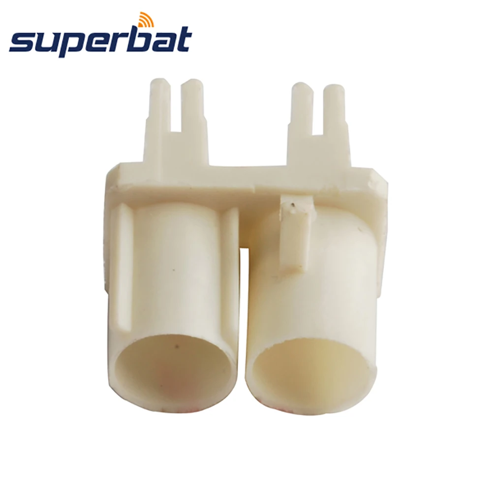 Superbat Fakra B белый/9001 двойная пластиковая оболочка Разъем RF коаксиальный разъем для