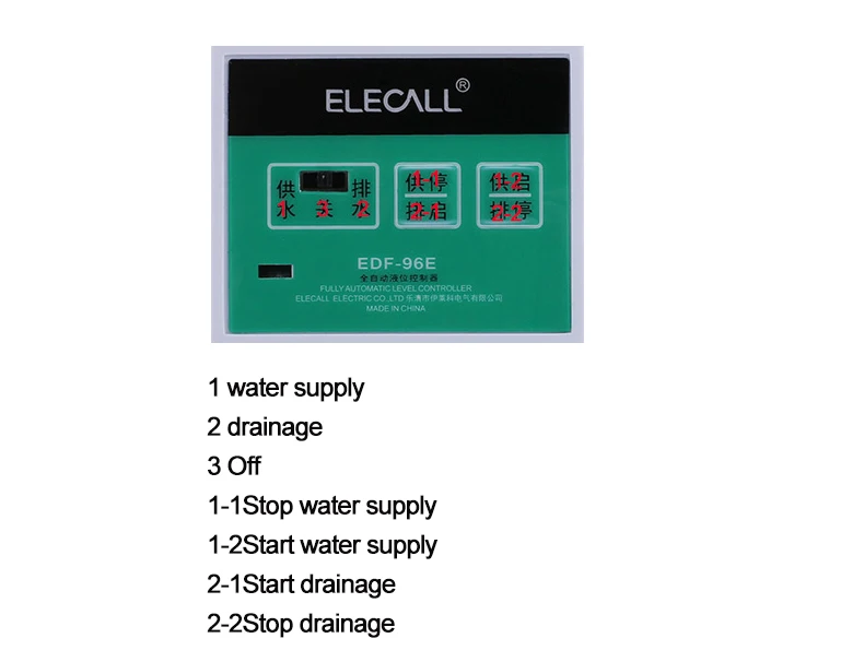 ELECALL EDF-96E/F насос поплавкового выключателя автоматический насос переключатель воды датчик AC220V контроллер водяного насоса регулятор уровня жидкости