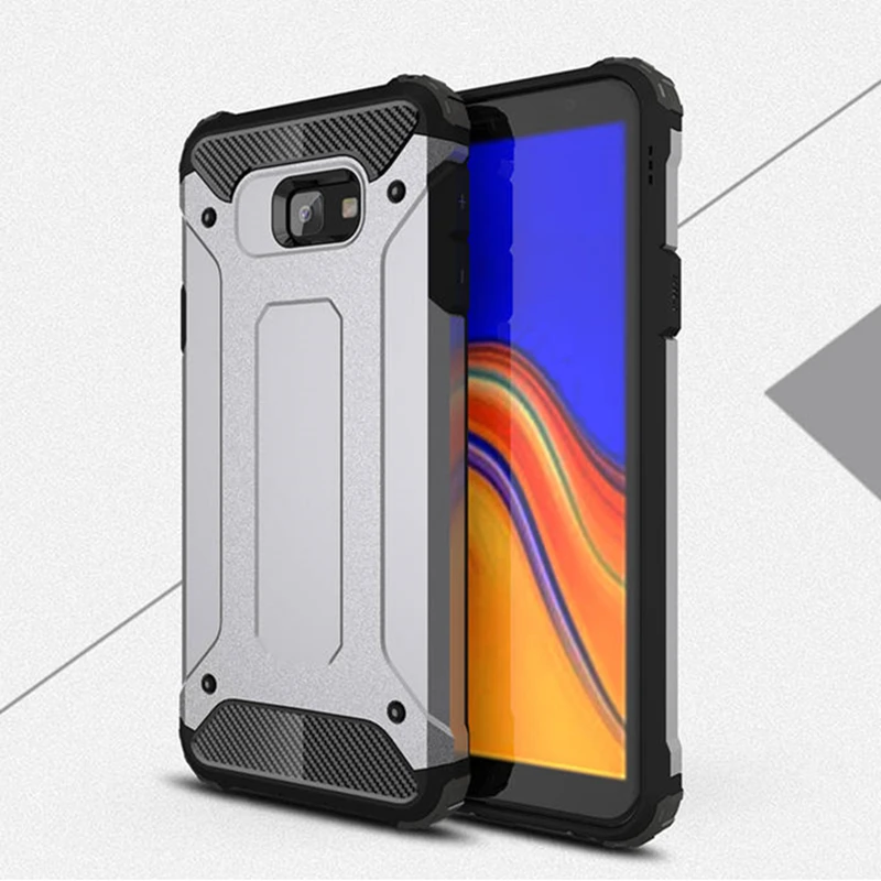 

For Samsung Galaxy J4 Core Shockproof Protection Soft TPU Hard PC Rugged Armor Bumper Housings Phone Case Full Cover Capa Coque