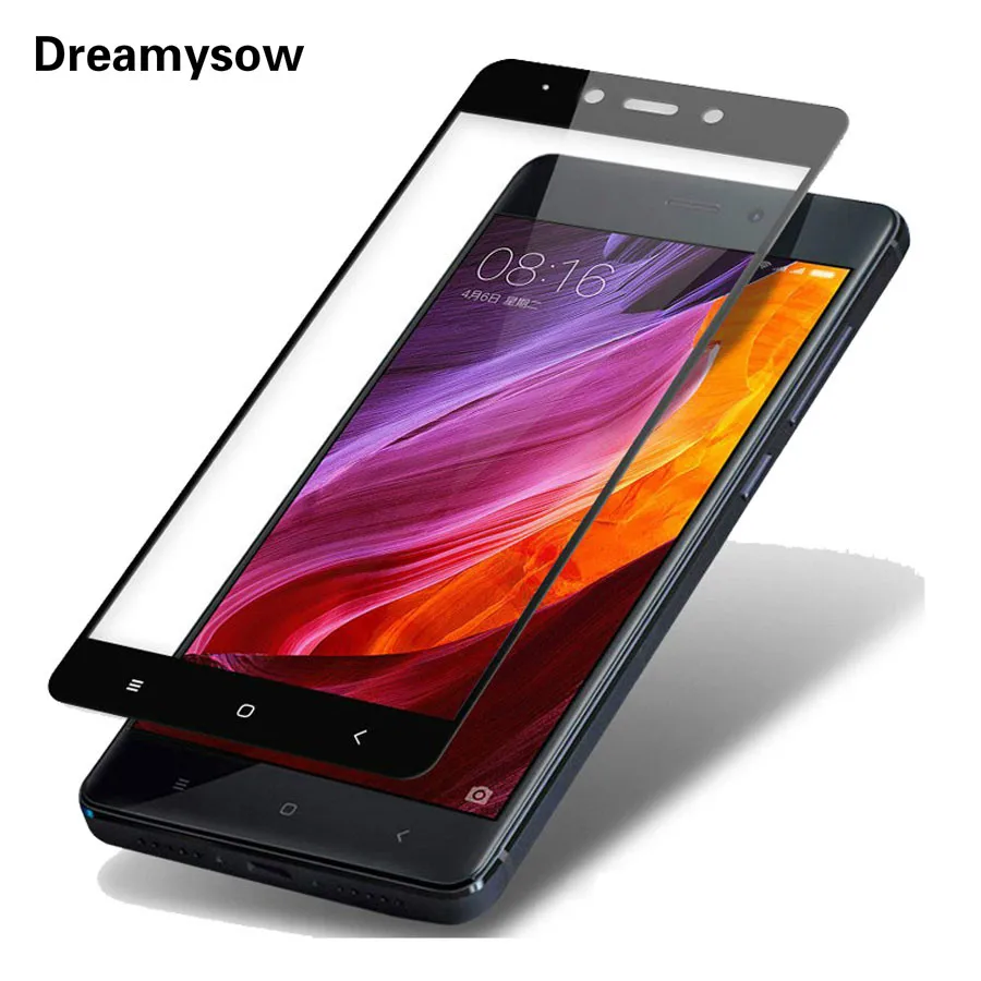 Dreamysow цветной экран Protetor полное покрытие закаленное стекло для Xiaomi Redmi 5A Note 4 Global 4X