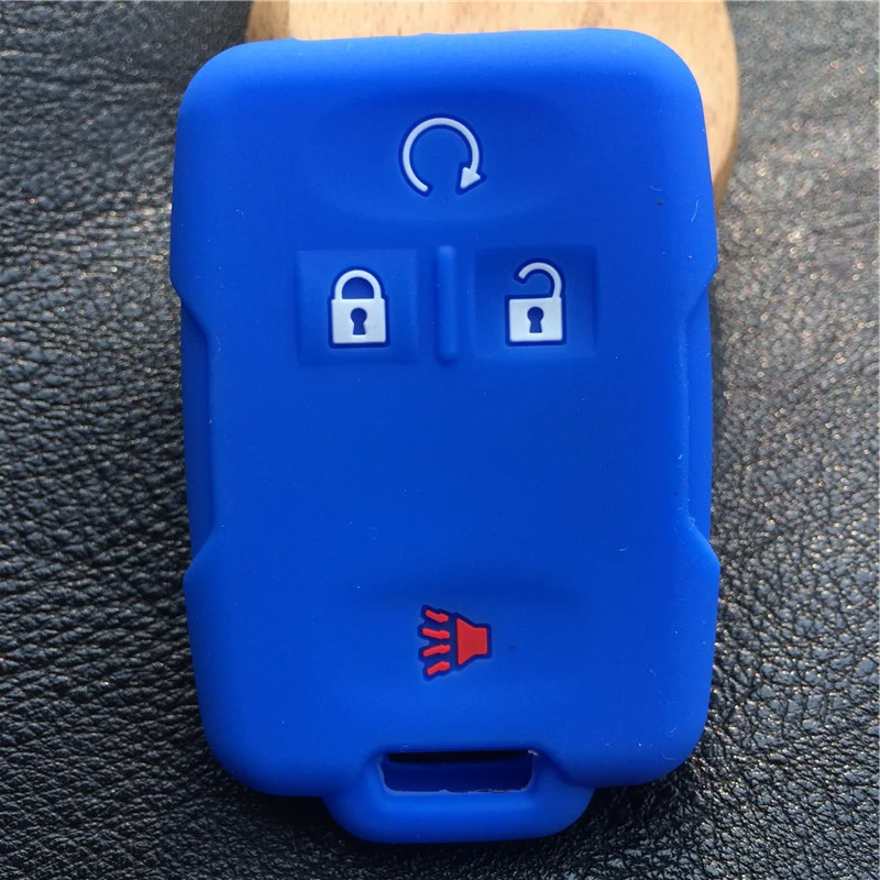 4 Button Silicone Rubber Remote Key Fob Cover For Gmc Yukon Sierra