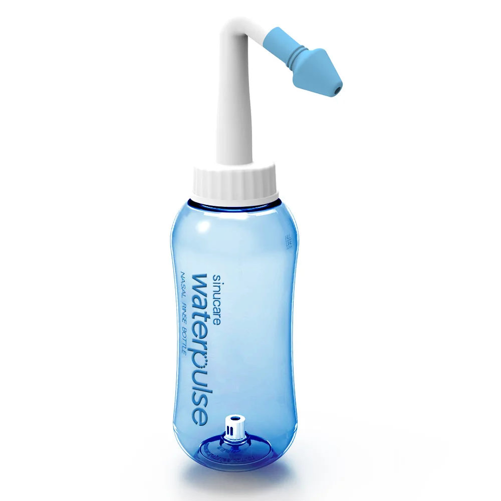 

Waterpulse Nasal Rinsing System Nose Wash Pot 300ml Capacity Nose Cleaner Irrigator Allergies Relief Rinse Neti Pot Sneezer Wash