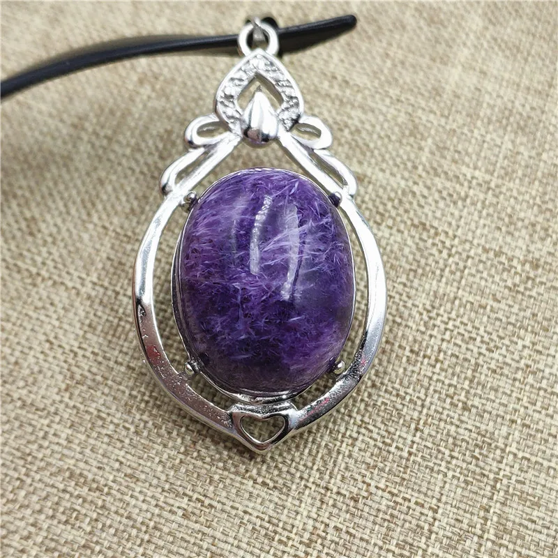 Natural Purple Charoite Pendant (5)