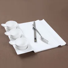 Модная квадратная керамическая сервировочная тарелка с чашками декоративная фарфоровая плоская обеденная тарелка, столовая посуда для стейка из говядины, лапши и тортов