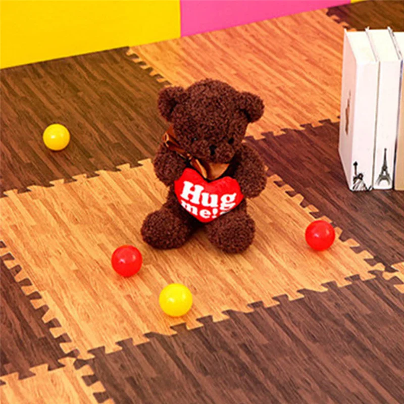 

Wood Grain Puzzle Mat Ground Cushion Foam Floor EVA Mat Soft Baby Crawl Pad Waterproof Floor Puzzle Mat Home Decorction