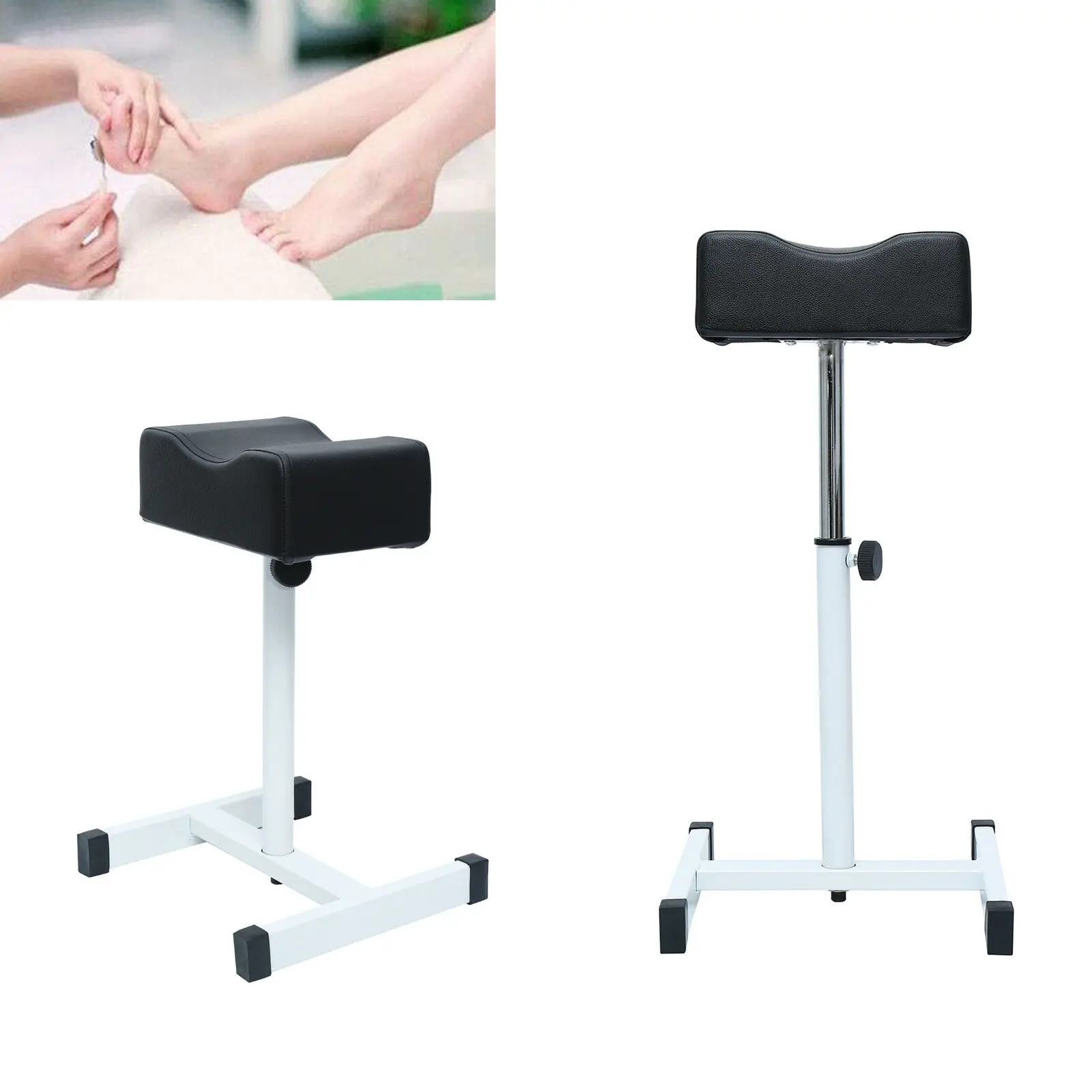 Foot Bath Pedicure Manicure Footrest Tool Bracket Beauty Massage Chair Nail Stand Footrest Salon Spa Stool Chair