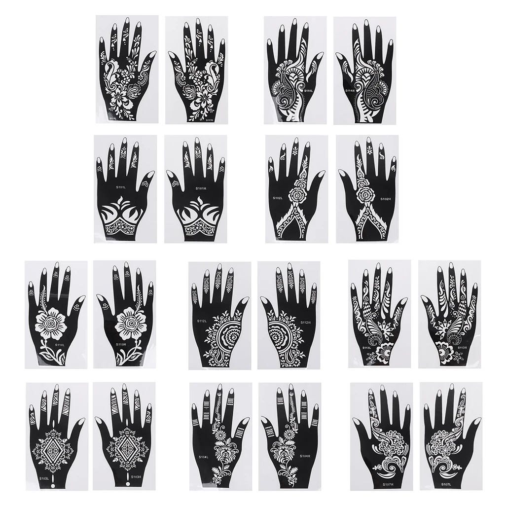 

1PC Henna Stencil Temporary Hand Tattoo Body Art Sticker Template Wedding Tool