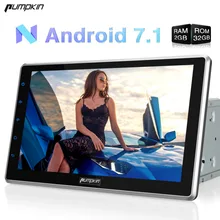 Calabaza 2 Din Android 7.1 Universal de Coches Reproductor de DVD de 10.1 Pulgadas No DVD Estéreo FM Mapas de Navegación GPS Wifi Radio Del Coche 3G Headunit