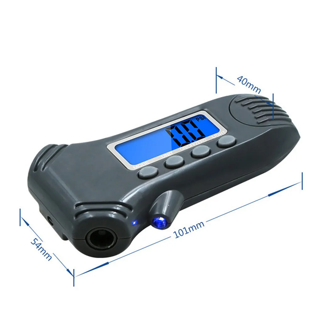 3in 1 подсветка шин манометр цифровой измеритель глубины протектора измерение давления с подсветкой ЖК-дисплей для авто автомобиля мотоцикла колеса