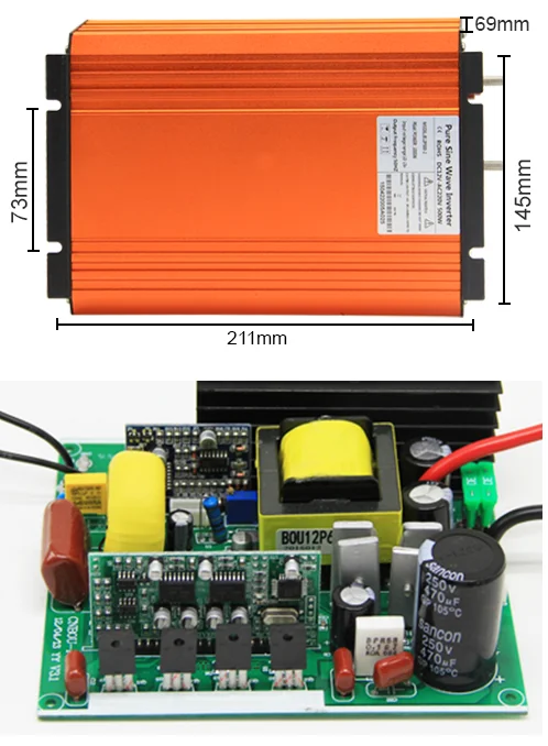 off grid pure sine wave 500w solar invertor