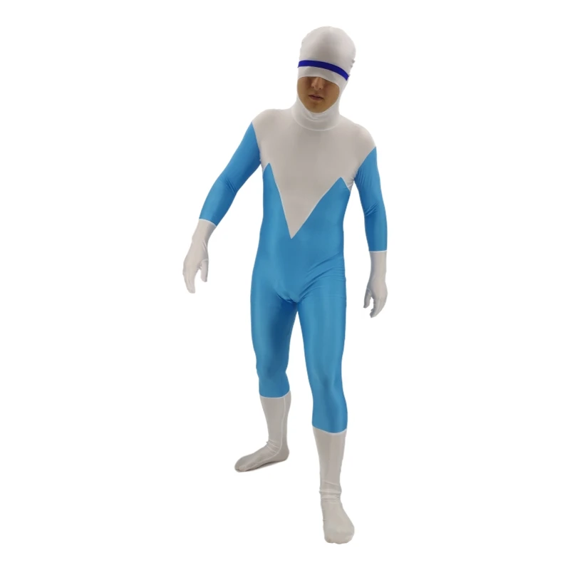 Детская Суперсемейка для взрослых, Frozone, 2 Костюмы супергероя, для мальчиков, для детей, для косплея, гимнастический костюм, костюмы на Хэллоуин