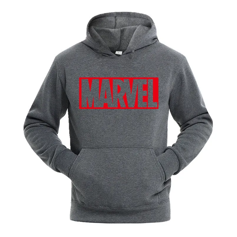 

MARVEL Hip Hop Casual Sweatshirt Men Hoodie in Stranger Things Winter Warm Mens Hoodies and Sweatshirts Brand Tracksuit 2018