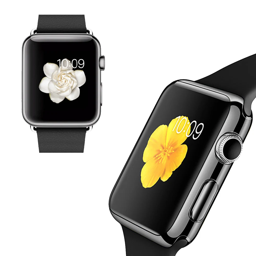 Gosear защитная пленка на весь экран бампер чехол для Apple Watch iWatch i Wach iWach Series 1 2 3 38 мм 42