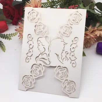 

20pcs Wedding Invitation Card Shimmer Paper Wedding Card Birthday Party Dinner Invite Wedding Decorations Greeting Gift Card