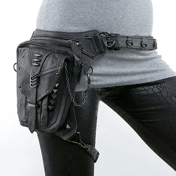 

030219 new hot unisex women men Steampunk's waist bag messenger bag