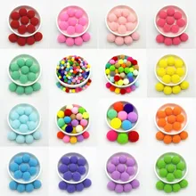 8/10/15/20/25/30mm pompons bola de pelúcia diy manual do jardim de infância artesanato pompom decoração brinquedos vestuário costura pano decoração acessórios 20g