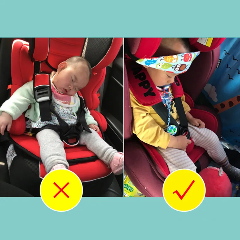 

Baby Car Safety Seat Sleep Positioner Infants and Toddler Head Support Pram Stroller Accessories Kids Adjustable Fastening Belts