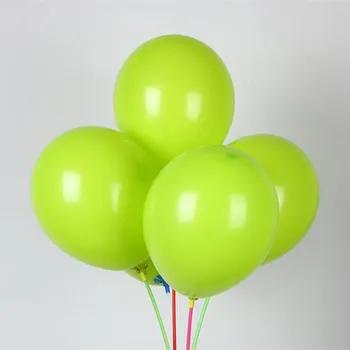 

Fruit green balloons 50pcs/lot 10 inch 2.2g latex air ball birthday party decorations kids balloon wedding supplies