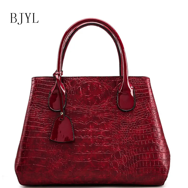 

luxury brand Women Clutch Vintage Crocodile Pattern Casual Shoulder Bags Handbag Messenger Tote Bags for woman 2019
