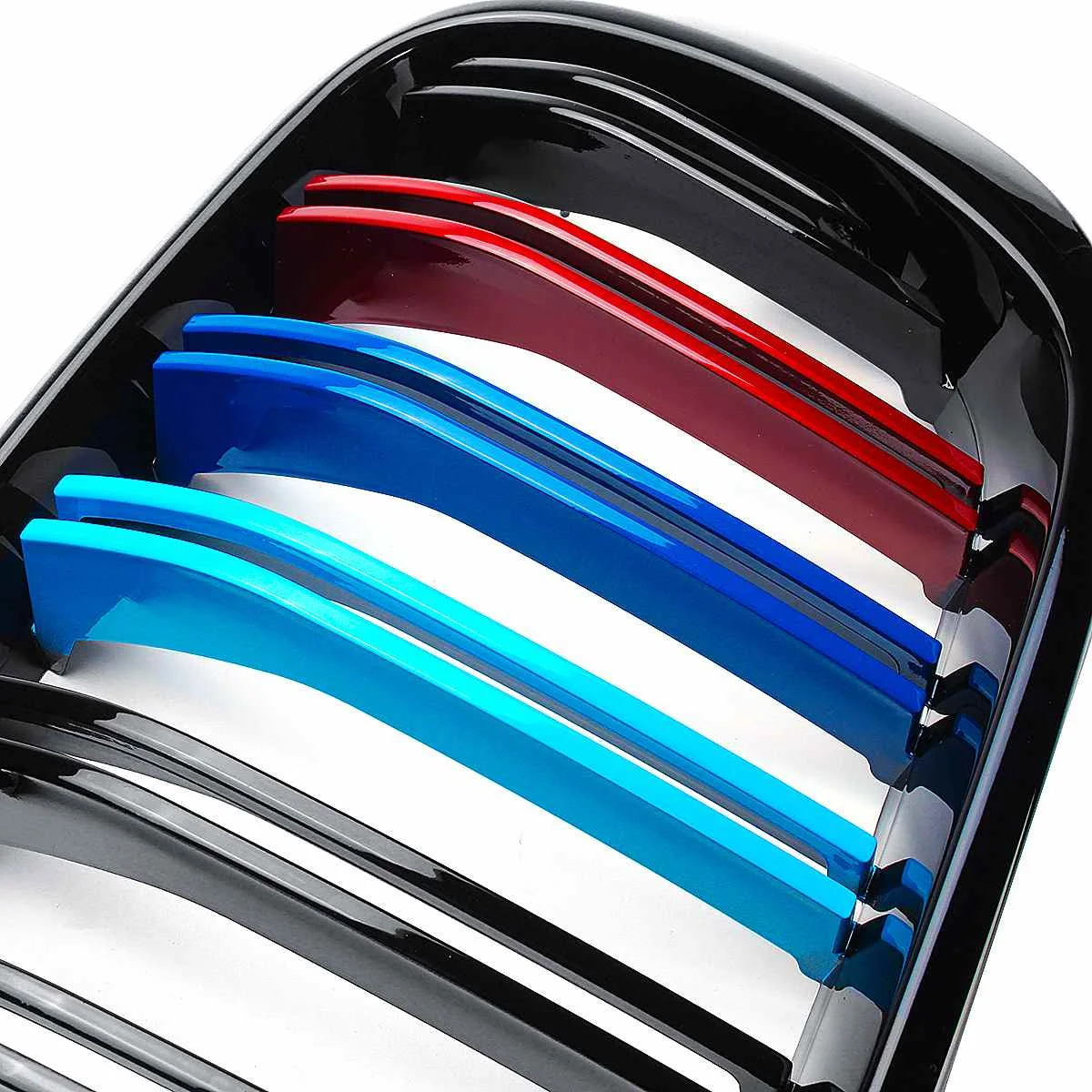 Передняя решетка автомобиля для BMW F25 F26 X3 X4 автомобильный Стайлинг матовый блесек для губ черный M Цвет 2 планки Замена линии