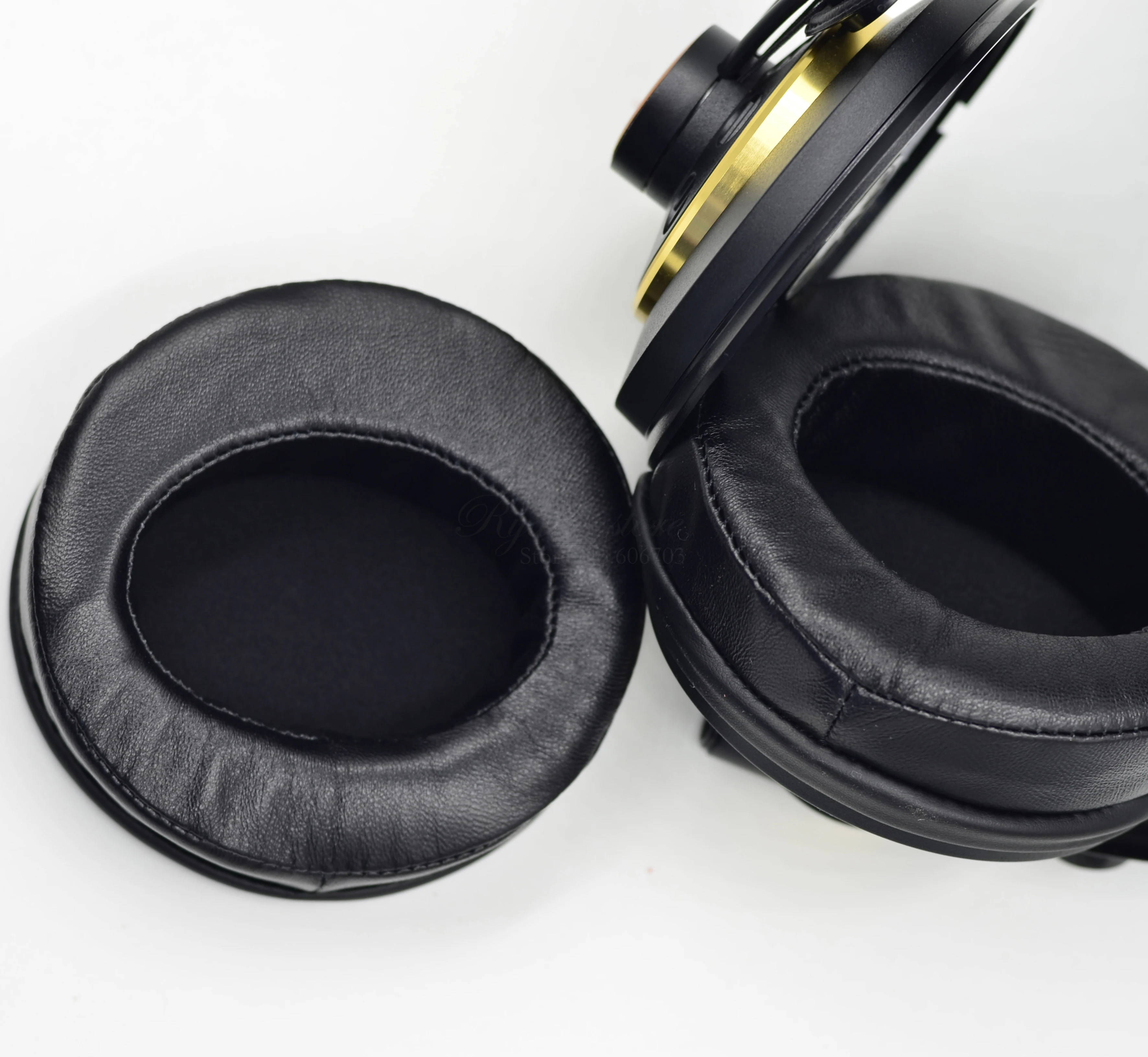 100MM Angle Genuine Leather Ear Pads Cushion For AKG Beyerdynamic